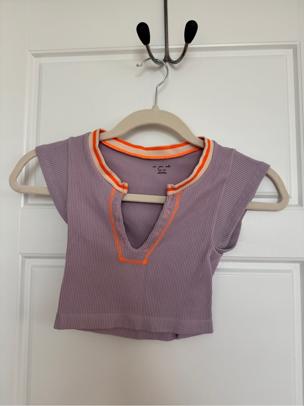 Urban Outfitters Out from Under Purple Stretchy Ribbed Crop Top Women's XS Small